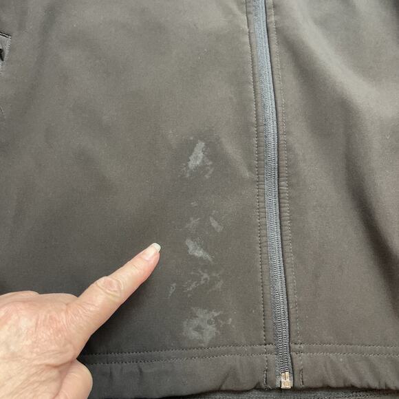 Caterpillar Capstone Softshell Jacket Mens L Black Full Zip Hooded Work Utility - Picture 14 of 14